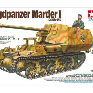 Tamiya 35370-000 1:35 German Sd.Kfz.135 Marten I Hunting Tank, Highly Model, Plastic Kit for Assembly, Detailed Replica, Unpainted, Brown