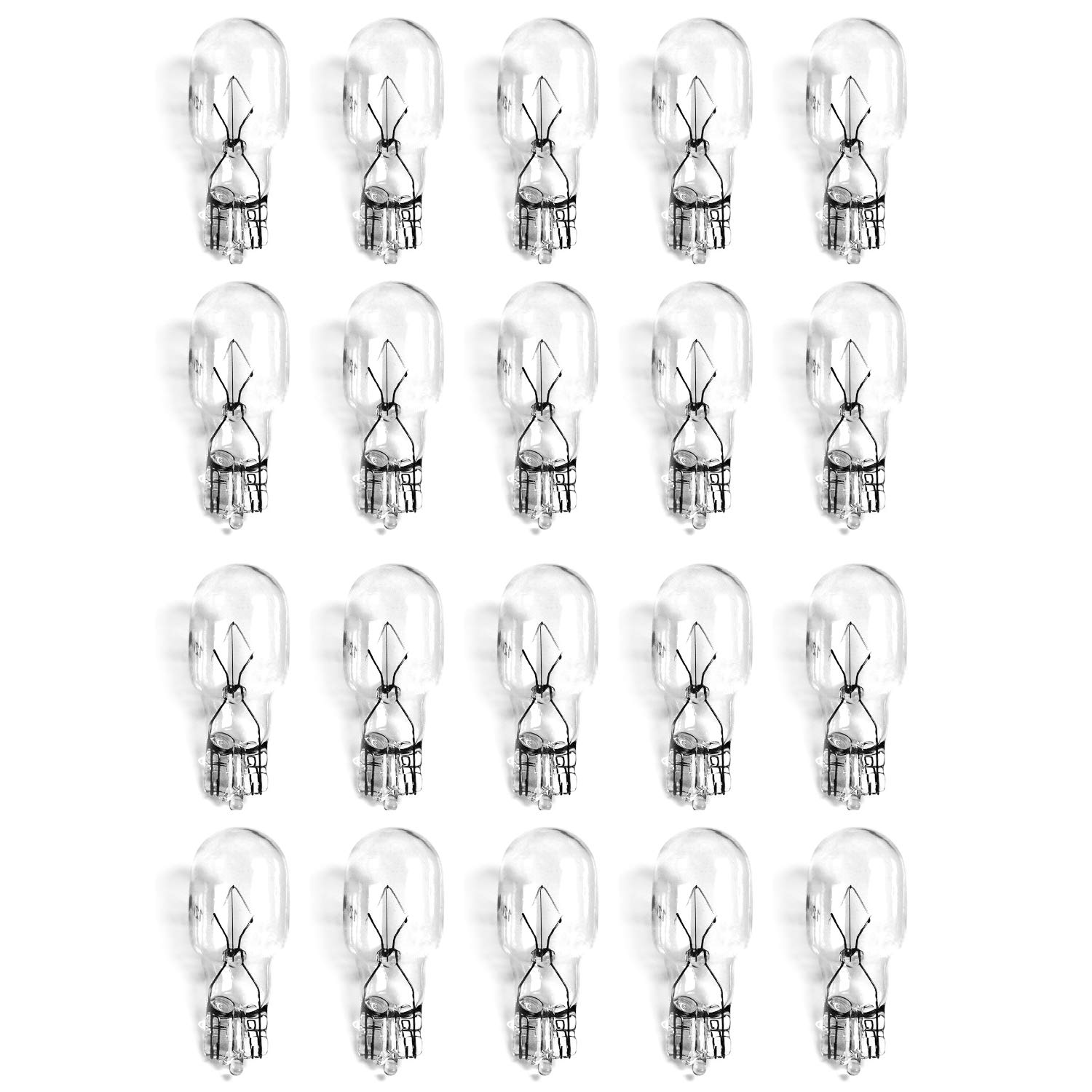 ETOPLIGHTING [20 Pack T5 Type Bulb, 12V, 4W Halogen Light Bulb, T5-12V-4W, VPL1145