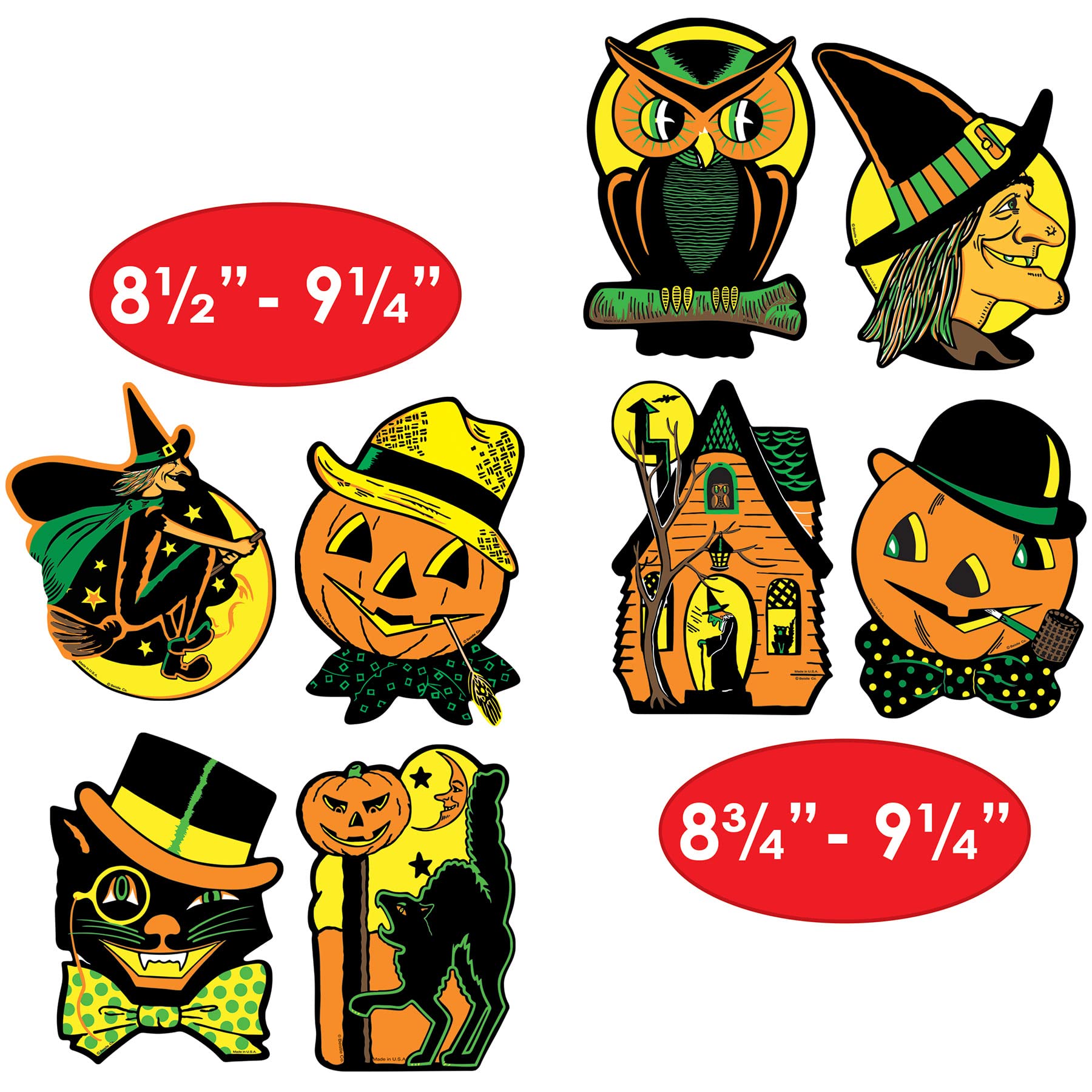 Beistle Packaged Halloween Cutouts