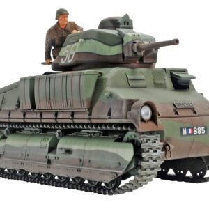 Tamiya 300035344 – 1:35 French SOMUA S35 Medium Tank, Faithful Replica, Plastic, Crafts, Model kit, Assembly, unpainted