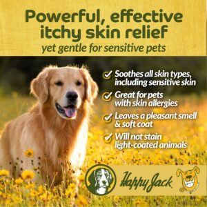 Happy Jack Skin Balm Hot Spot & Itchy Skin Relief for Dogs, Cats & Horses (4 oz), Softens Skin, Aids Healing of Hot Spots, Fast Relief to Intense Itching, Scratching & Gnawing