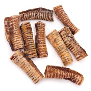 ValueBull Beef Trachea, Premium 5-6 Inch, 50 Count Bulk Pack - Angus Beef Dog Chews, Grass-Fed, Single Ingredient