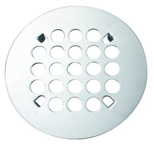 westbrass florestone snap-in shower strainer, polished chrome, d3191-26