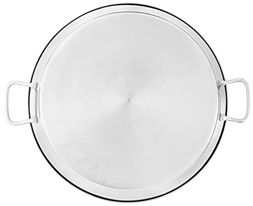 Garcima 16-inch Stainless Flat Bottom Paella Pan, 40cm