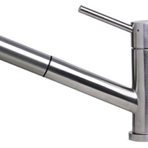 Alfi AB2025 Solid Stainless Steel Pull Out Kitchen Faucet