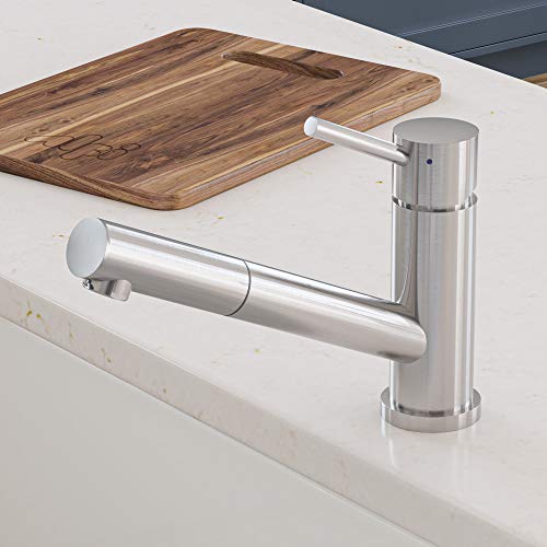 Alfi AB2025 Solid Stainless Steel Pull Out Kitchen Faucet