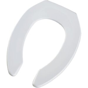 bemis 1955ctbp 000 toilet seat, elongated open front plastic - white