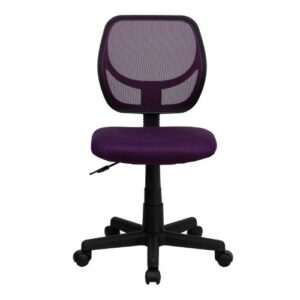 Flash Furniture Neri Low Back Purple Mesh Swivel Task Office Chair