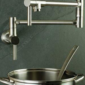 Newport Brass 9485/04 Pot-Filler-Kitchen-Sink-faucets, Satin Brass (PVD)