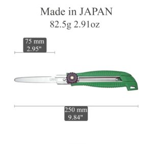 CANARY Heavy Duty Box Cutter Retractable Blade, Safety Corrugated Cardboard Cutter Knife, Made in JAPAN, Green (DC-25)