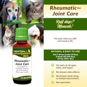 Newton Homeopathics Pets Rheumatic ~ Joint Care - 1 Oz Liquid