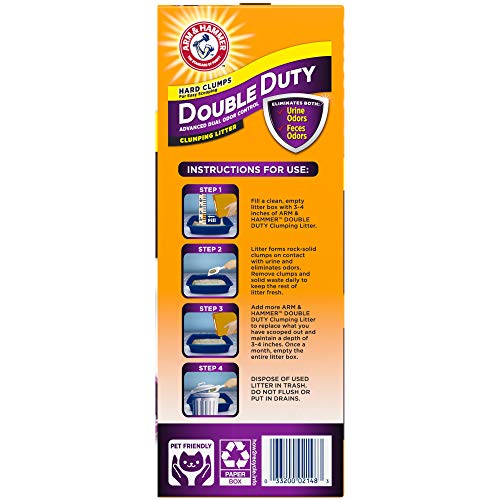 Arm & Hammer Double Duty Clumping Cat Litter, 14lb