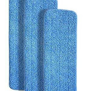 3-pack 18" Microfiber Dry/Wet Mop Pads for Commercial Microfiber Mops. Washable Pads