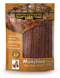 savory prime 36-pack munchie strips, 5-inch, beef