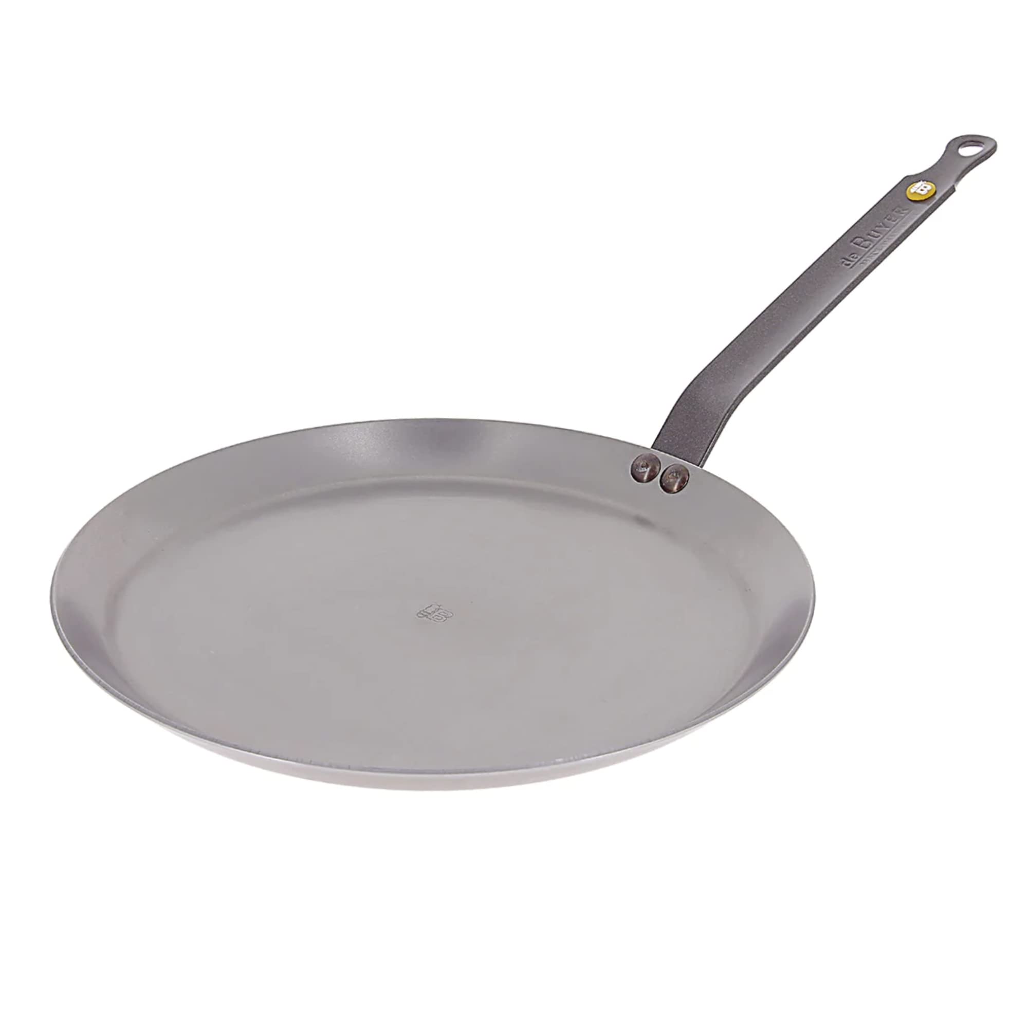 de Buyer MINERAL B Carbon Steel Crepe & Tortilla Pan - 10.5” - Ideal for Making & Reheating Crepes, Tortillas & Pancakes - Naturally Nonstick - Made in France