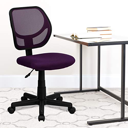 Flash Furniture Neri Low Back Purple Mesh Swivel Task Office Chair