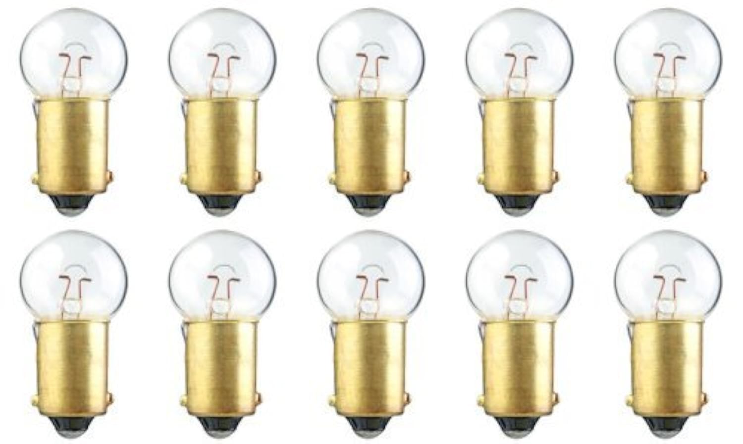 CEC Industries #55 Bulbs, 7 V, 2.87 W, BA9s Base, G-4.5 Shape (Box of 10)