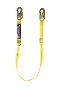 guardian fall protection 01285 ssawl4-6 shock absorbing adjustable lanyard from 4-feet to 6-feet