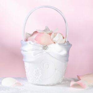 Lillian Rose lace Girl Flower Basket