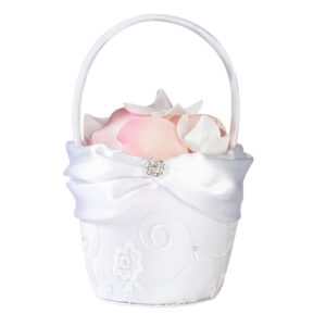 Lillian Rose lace Girl Flower Basket