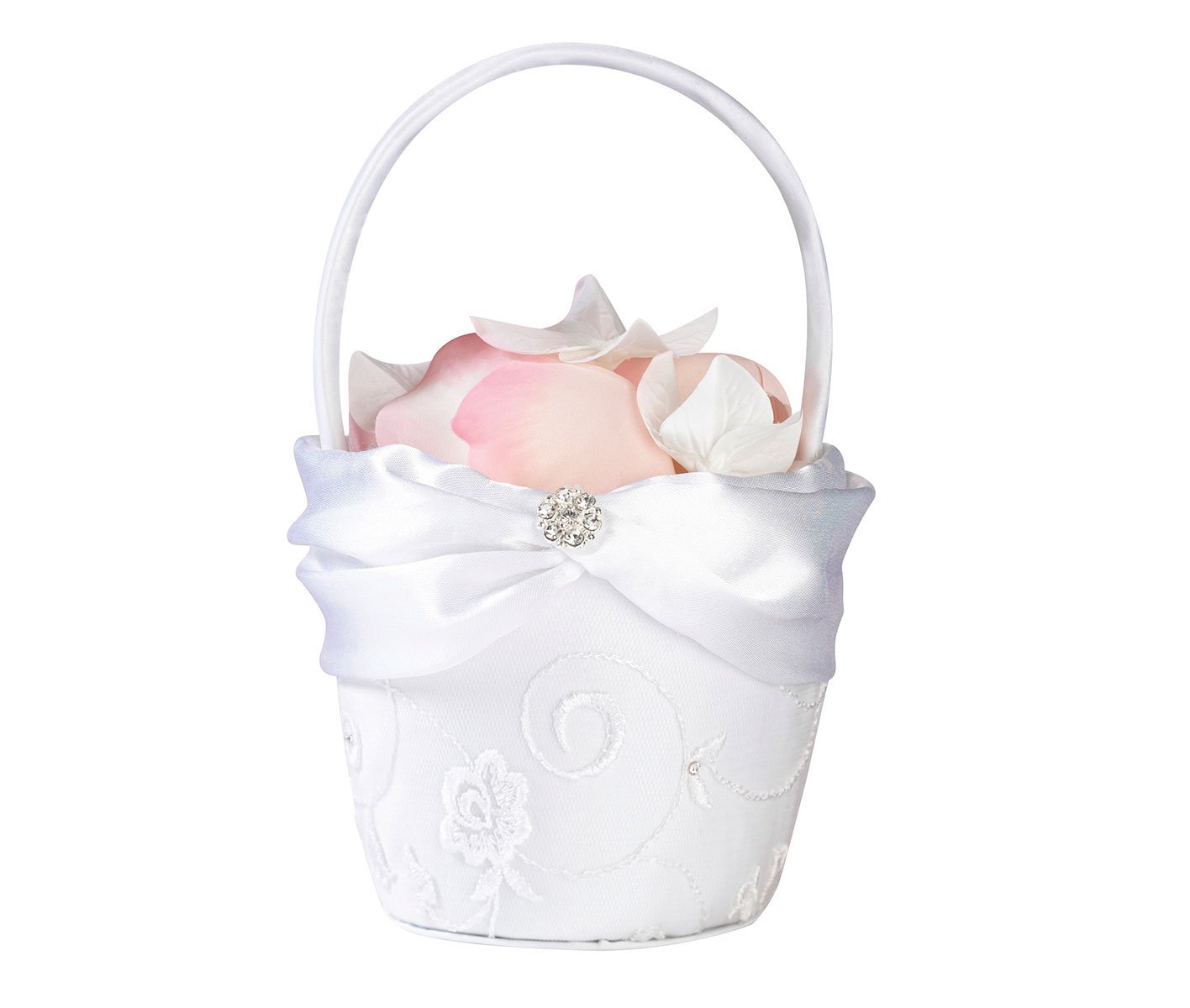 Lillian Rose lace Girl Flower Basket