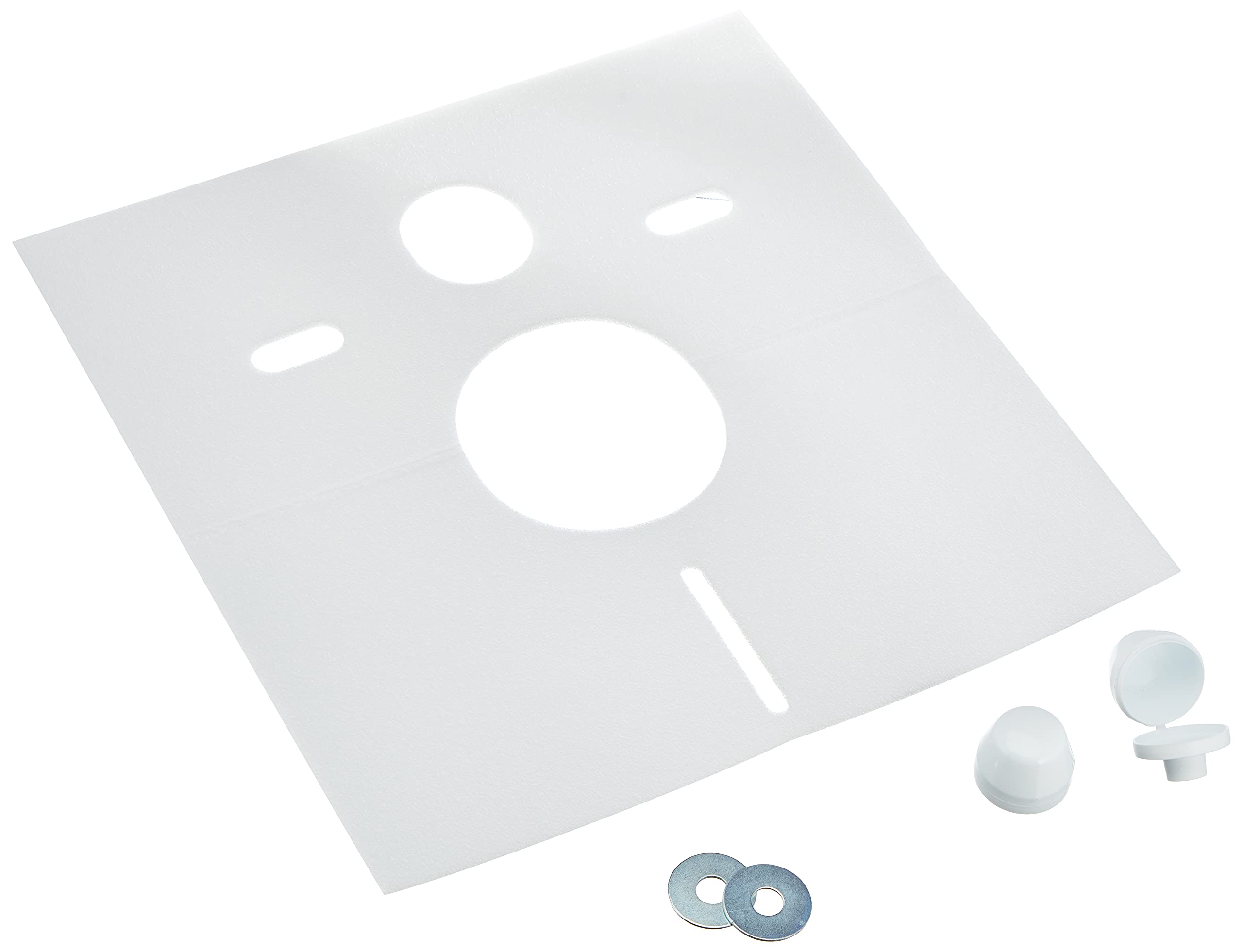 Sanit Soundproofing Kit for Wall-Hung Toilets and Bidets, Set of 1, White, 16.002.00 0000