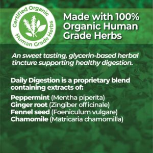 Animal Essentials Daily Digestion for Dogs & Cats - Digestive Support, Fresh Breath, Ginger Root, Fennel Seed Extract, Liquid Supplement - 1 Fl Oz