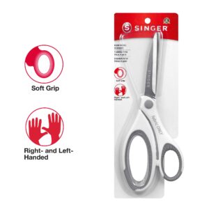 SINGER 07170 8-1/2-Inch Sewing Scissors with Comfort Grip