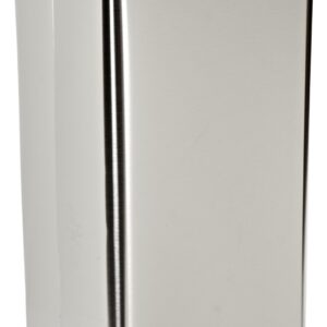 Witt Industries 1411HTSS Stainless Steel 21-Gallon Waste Watcher Hamper and Swing Top Receptacle, Square, 15" Width x 15" Depth x 38" Height, Silver