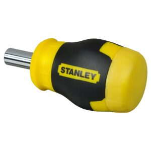 Stanley 0-66-357 Bit-Screwdriver with 6 Bits Slotted/PH, Black/Yellow