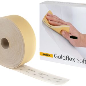 Mirka Goldflex Soft Hand Sanding Sheets 4.5 inch x 5 inch/Grit 320/200 pcs on a roll