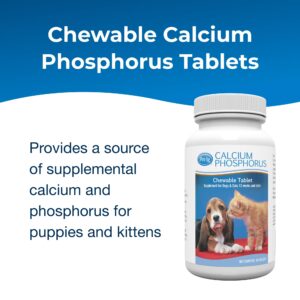 PetAg® Calcium Phosphorus Tablets for Cats & Dogs, 50ct