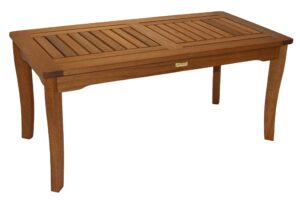 outdoor interiors 390070 eucalyptus coffee table