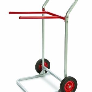 Raymond 750 Folding Chair Dolly with 8" x 1-3/4" Skid-Resistant Rubber Wheels, 180 lbs Capacity, 27-3/4" Width x 43" Height x 22-1/2" Depth