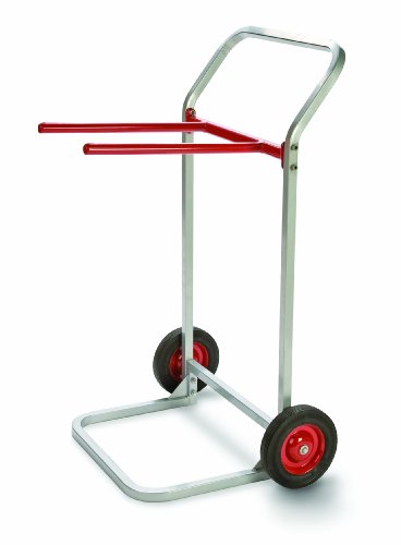 Raymond 750 Folding Chair Dolly with 8" x 1-3/4" Skid-Resistant Rubber Wheels, 180 lbs Capacity, 27-3/4" Width x 43" Height x 22-1/2" Depth