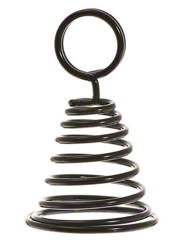 American Metalcraft SNB2 3" Black Chrome Spiral Number Holder