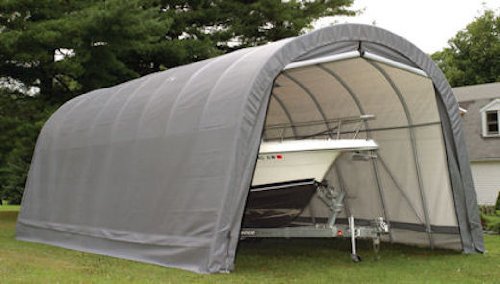 ShelterLogic 74332 Grey 12'x24'x10' Round Style Shelter