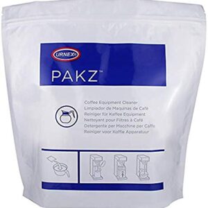 Pakz Professional Coffee Equipment Cleaner - 20 Packets - Cleans Brew Basket and Server Simultaneously