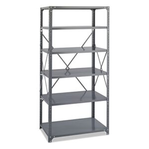 Safco Products 6270 36 by 24 Commercial 6 Shelf Kit, Gray