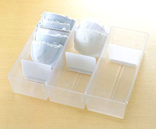 Like-It | CSP-11 | Drawer Organizer | Lingerie Case | One adjustable divider included | 12.99." × 5.51" × 3.74" | Clear |