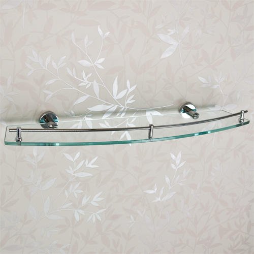 Signature Hardware 296442 Ceeley 24" Glass Bathroom Shelf