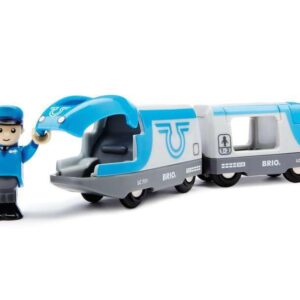 BRIO World - 33506 Travel Battery Train | 3-Piece, Battery-Operated Toy Train Set | Ideal for Kids Ages 3 and Up | Compatible with All BRIO Train Sets