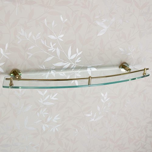 Signature Hardware 296442 Ceeley 24" Glass Bathroom Shelf