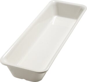 carlisle foodservice products 5552837 balsam melamine half-size long food pan, bavarian cream