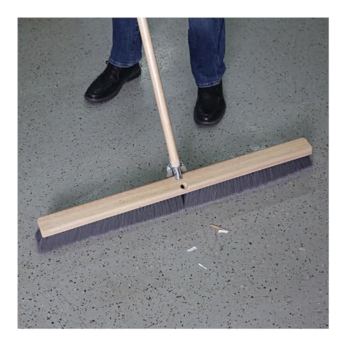 Boardwalk BWK20436 3 in. Flagged Polypropylene Bristles 36 in. Brush Floor Brush Head - Gray