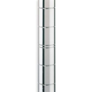 metro 63up metro site select chrome plated steel mobile post, 1" diameter x 62-9/16" height (pack of 4)