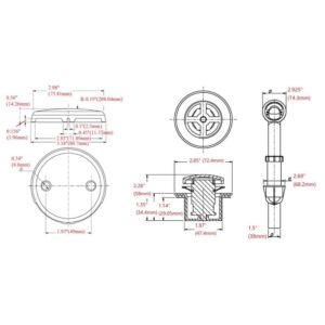 DESIGN HOUSE 522706 Toe Tap Bath Drain in Satin Nickel