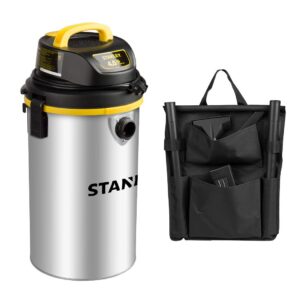 Stanley Wet/Dry Hanging Vacuum, 4.5 Gallon, 4 Horsepower, Stainless Steel Tank