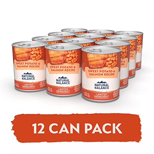 Natural Balance Limited Ingredient Diet Sweet Potato & Fish | Adult Grain-Free Wet Canned Dog Food | 13-oz. Can, (Pack of 12)