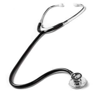 prestige medical ultra-sensitive dual head stethoscope, black, 4.6 ounce